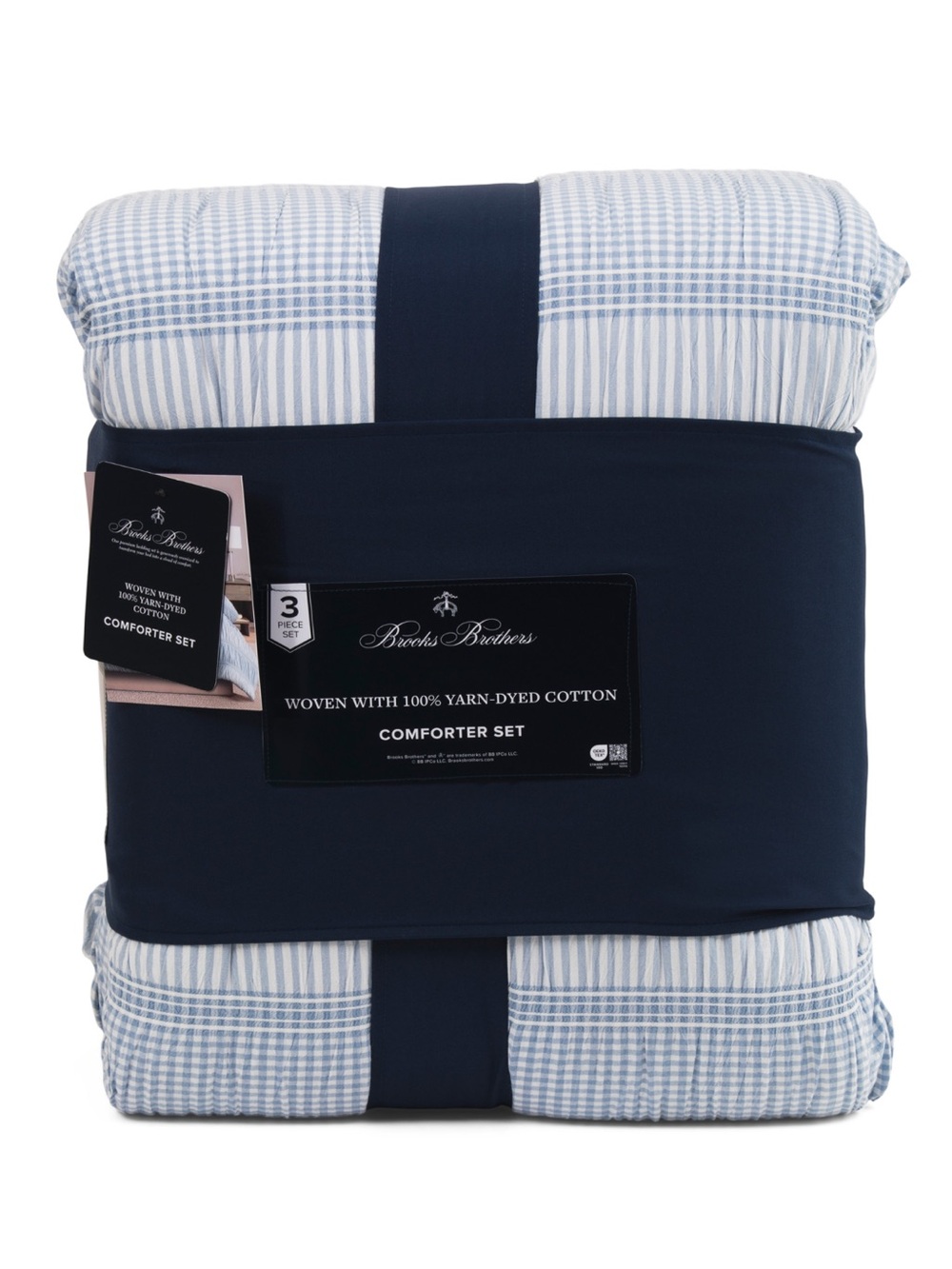 BROOKS BROTHERS gingham‎ seersucker comforter set